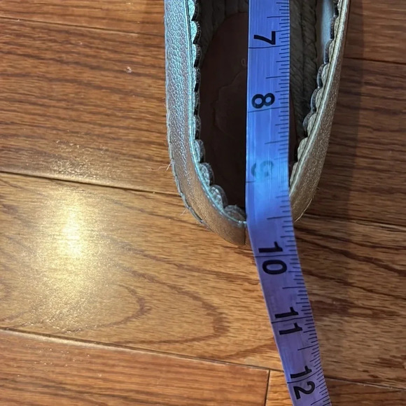 Kate Spade Metallic Gold Loranne Slip on Espadrilles Sz 7 - Picture 13 of 15